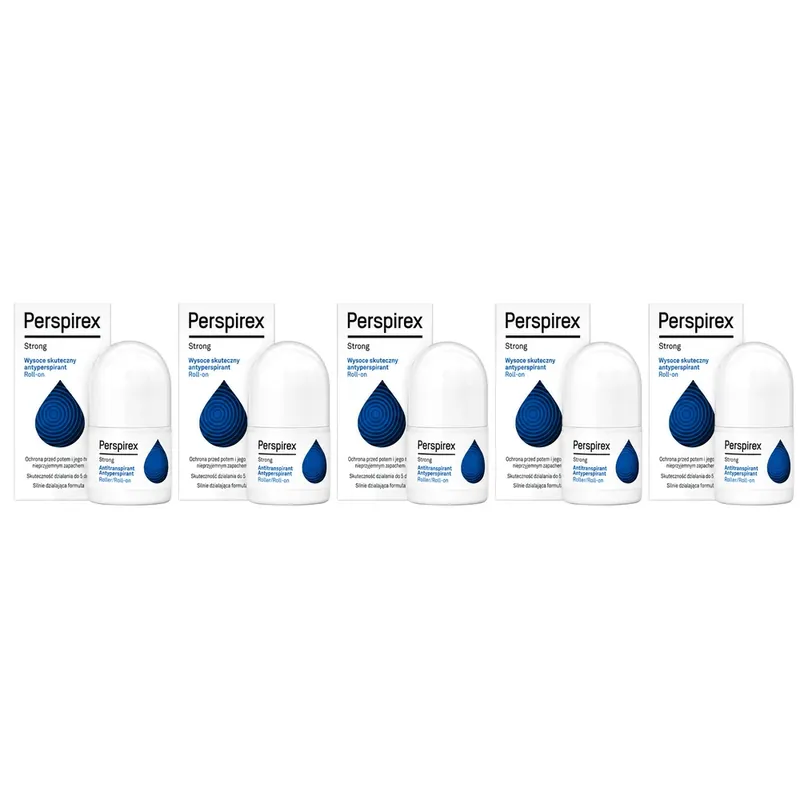 Preferatul clienților Perspirex Strong 5x20 ml Roll-On Antiperspirant