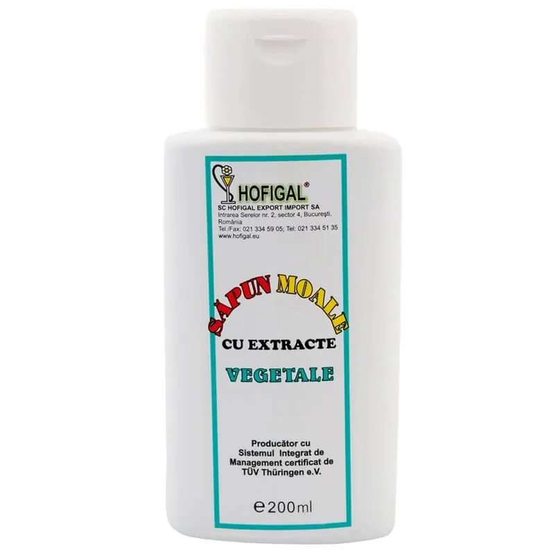 Sapun moale lichid vegetal, 200 ml, Hofigal Cumpără online