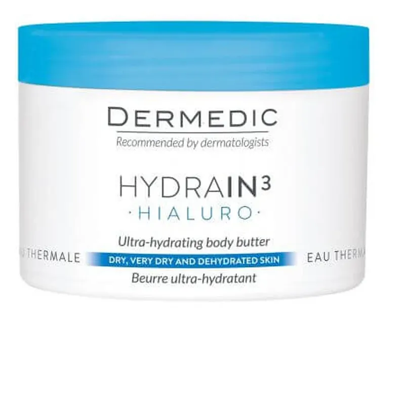 Noutate Dermedic Hydrain3 Unt de corp ultra-hidratant Hialuro, 225 ml