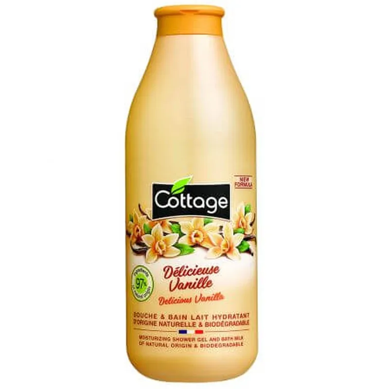 Preferatul clienților Lapte de dus hidratant Vanilie, 750 ml, Cottage