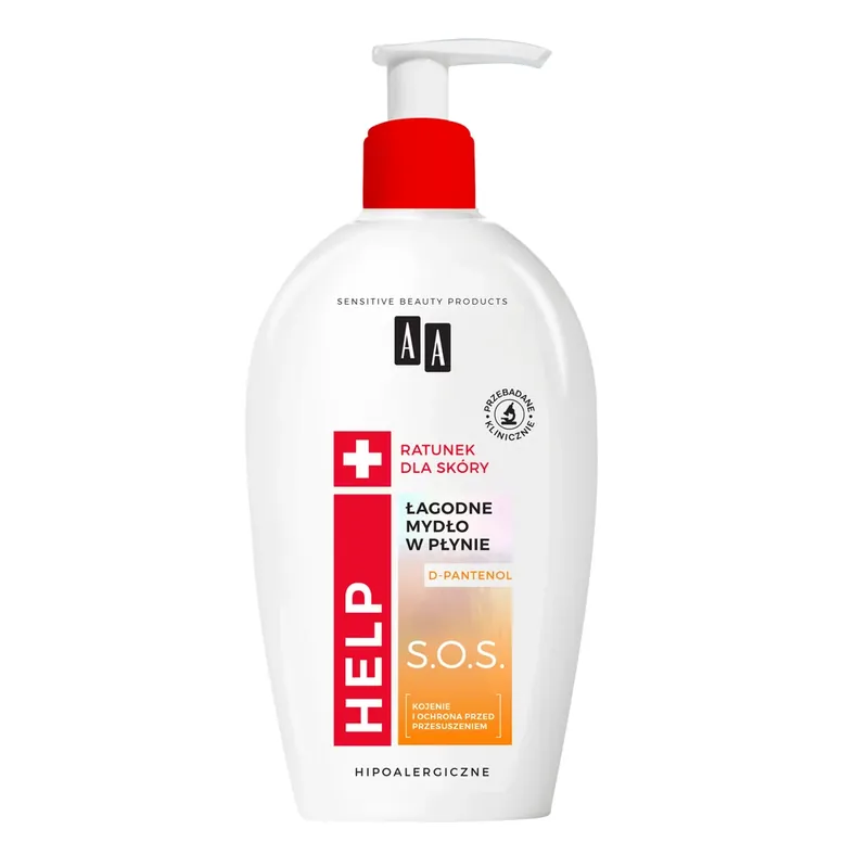 Lichidare de stoc AA Help S.O.S., săpun lichid ușor cu d-pantenol, 300 ml