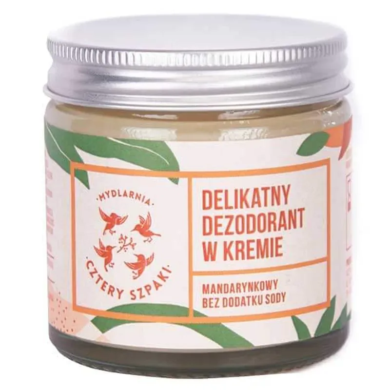 Preț promoțional Four Pinks, Deodorant delicat în cremă, mandarină, 60 ml