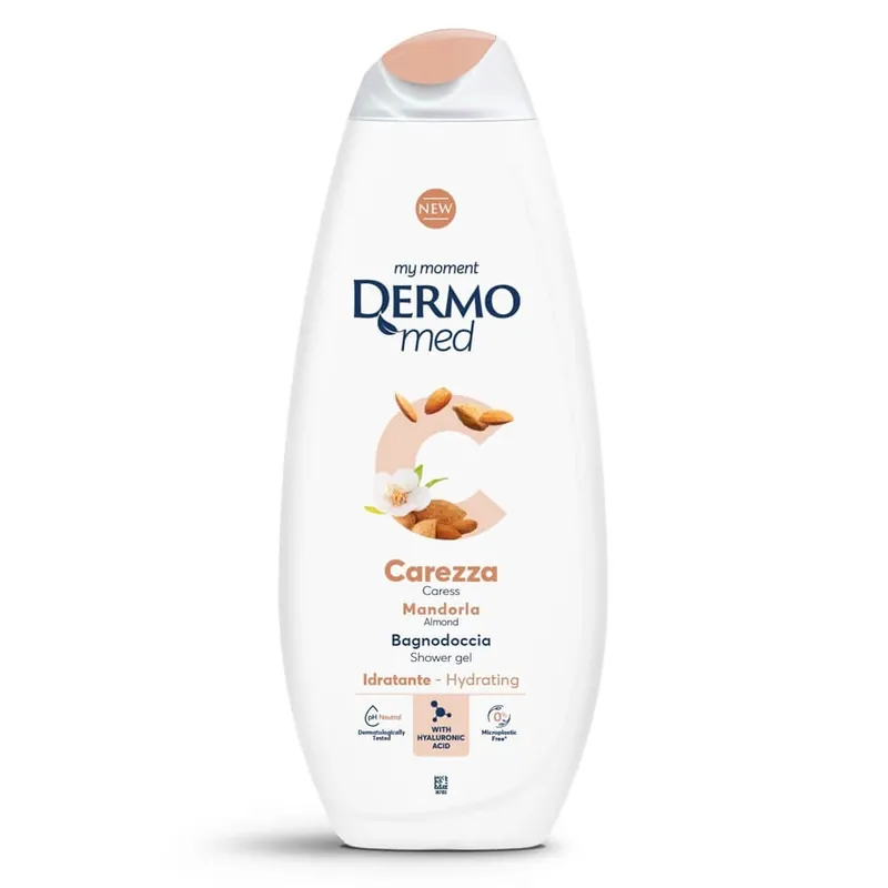 Livrare rapidă Gel de dus cu migdale Carezza, 750 ml, Dermomed