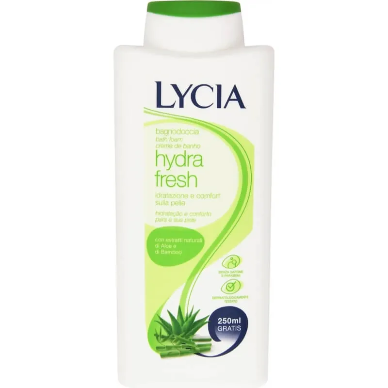 Nu rata Lycia Hydra fresh – gel de duș cu aloe vera și extract de bambus, 750 ml
