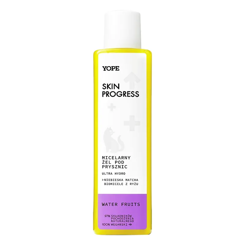 Yope Skin Progress Ultra Hydro, Gel de duș micelar, Fructe de apă, 200 ml Promoție