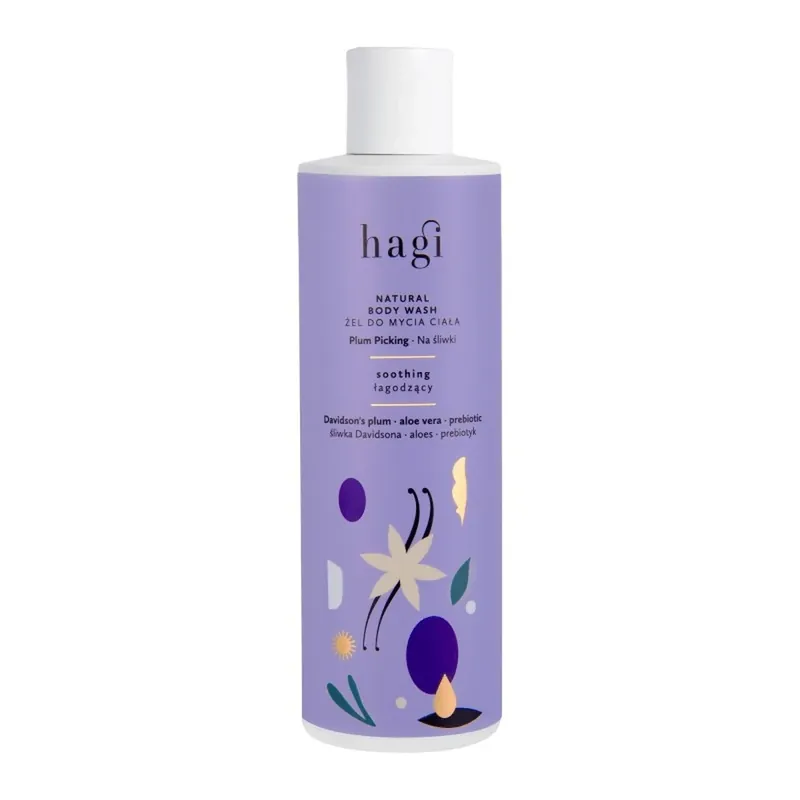 Hagi Na Plum, gel de duș natural pentru corp, calmant, 300 ml Preț promoțional