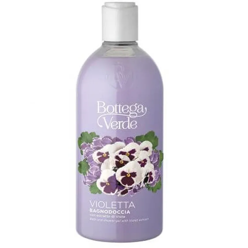 Gel de dus hidratant cu extract de violete, 400 ml, Bottega Verde Ieftin