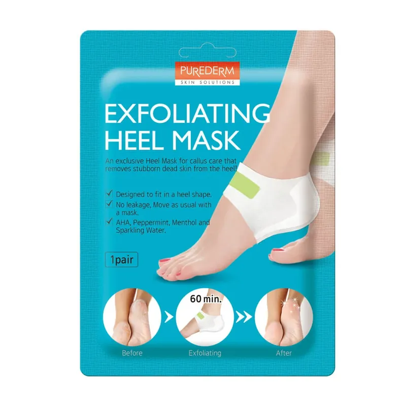 Reduceri Masca exfolianta pentru calcaie, 1 pereche, Purederm
