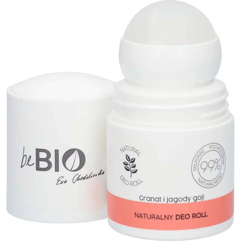 beBIO Ewa Chodakowska, Deodorant natural roll-on, rodie și boabe de goji, 50 ml Reducere extra