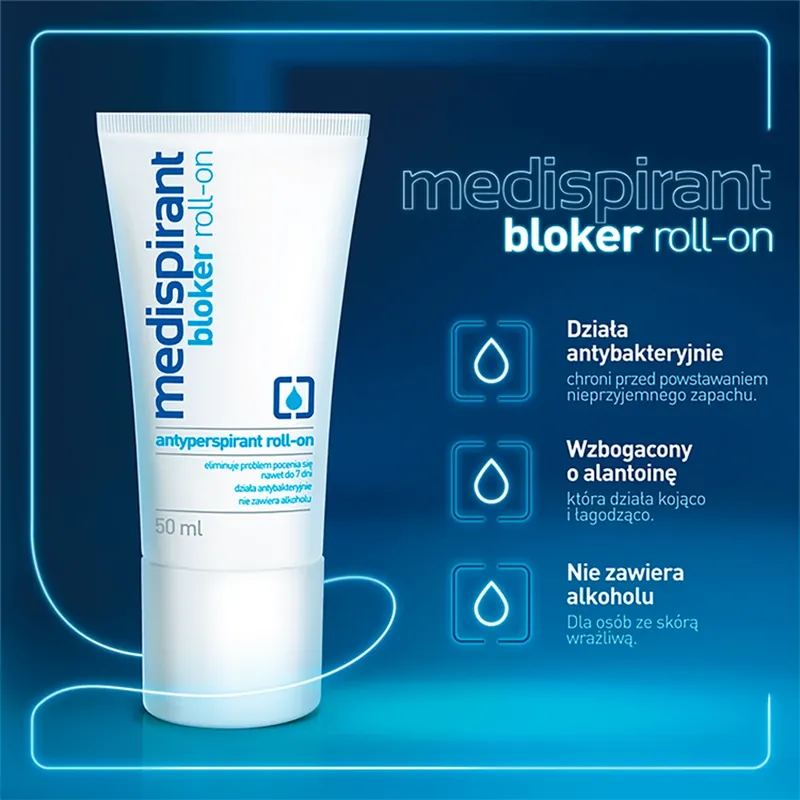 Medispirant, antiperspirant roll-on, 50 ml Reducere specială