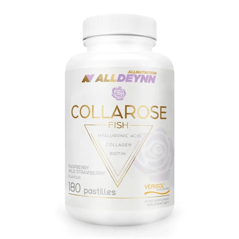 Allnutrition Alldeynn CollaRose Fish, aromă de zmeură și căpșuni, 180 de pastile Vezi acum