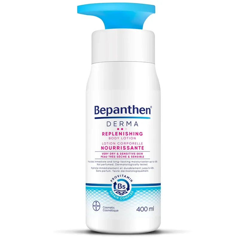 Bepanthen Derma Replenishing, loțiune de corp profund hrănitoare, 400 ml Lichidare de stoc