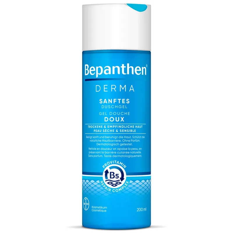 Bepanthen Derma, gel de spălare pentru corp, 200 ml Preferatul clienților