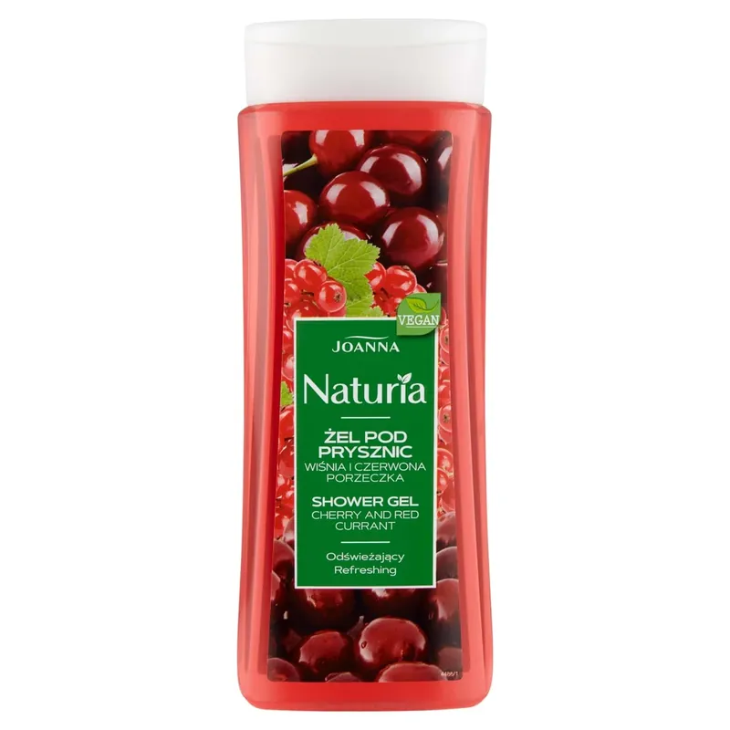 Discount Joanna Naturia, gel de duș, cireșe și coacăze negre, 300 ml