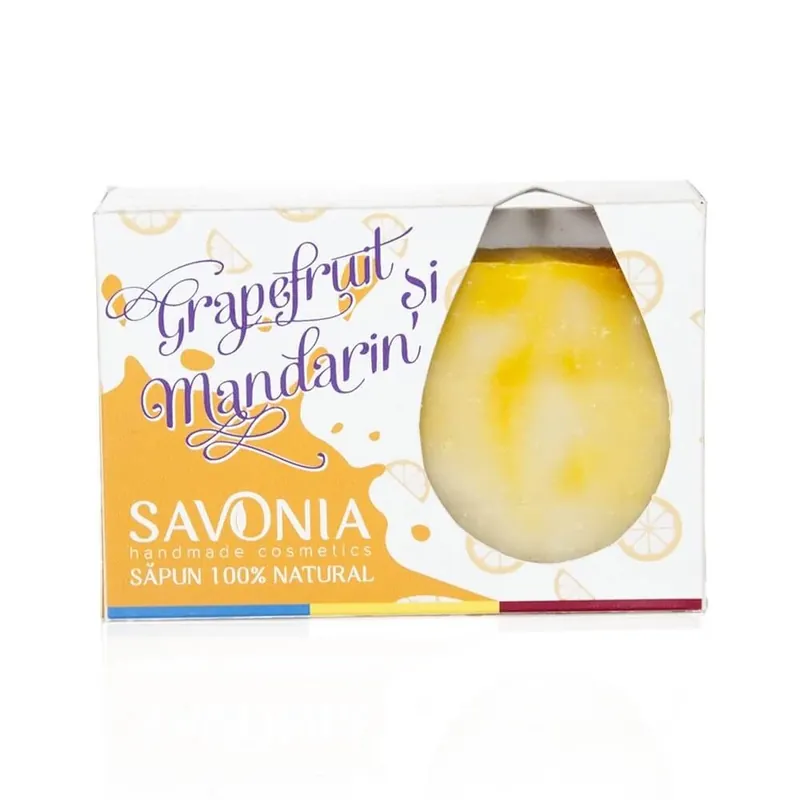 Sapun cu grapefruit si mandarin, 90 g, Savonia Reducere
