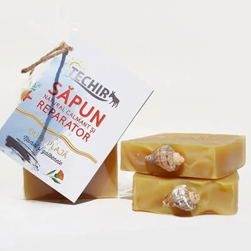 Săpun natural calmant și reparator după plajă, 120 g, Techir Ofertă limitată