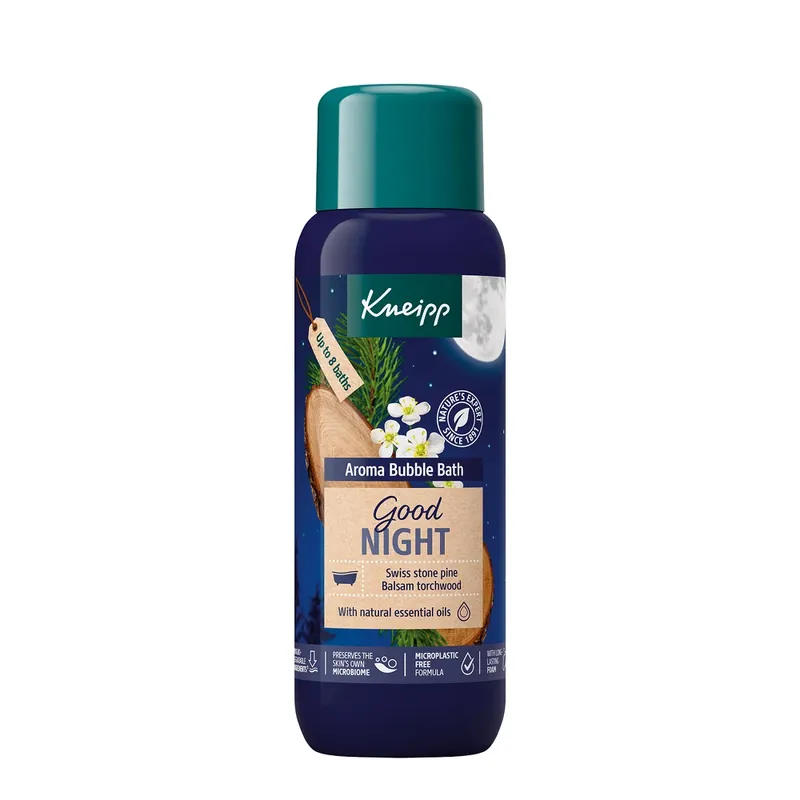 Cumpără online Kneipp Good Night, spumă de baie aromatică, pin elvețian și amyris, 400 ml