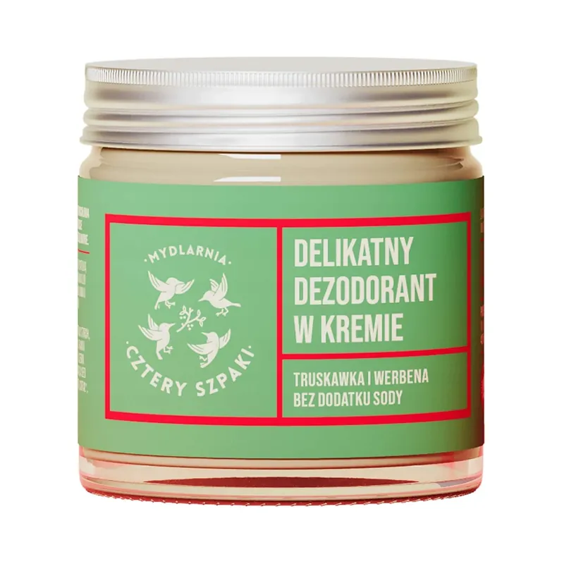 Cztery Szpaki, deodorant delicat în cremă, căpșuni și verbena, 60 ml Livrare rapidă