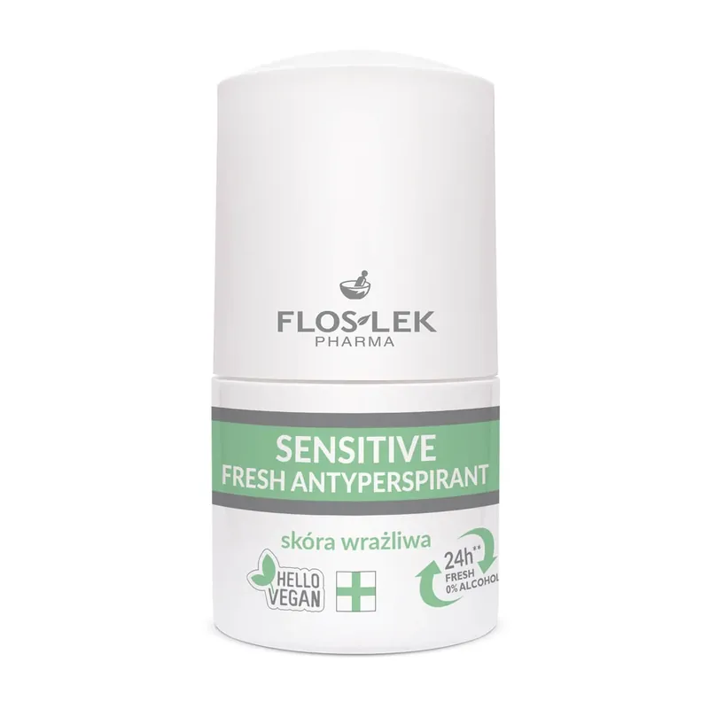 Chilipir Flos-Lek Fresh, antiperspirant, piele sensibilă, deo roll-on, 50 ml