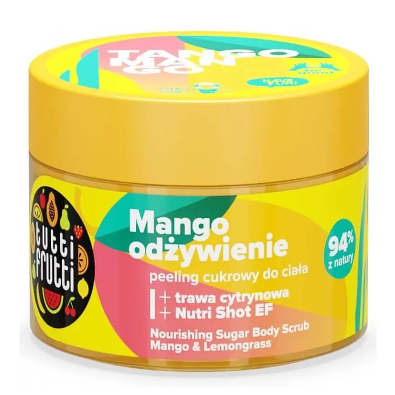Super ofertă Farmona Tutti Frutti Exfoliant de corp răcoritor cu mango și lemongrass + Nutri Shot EF, 300g