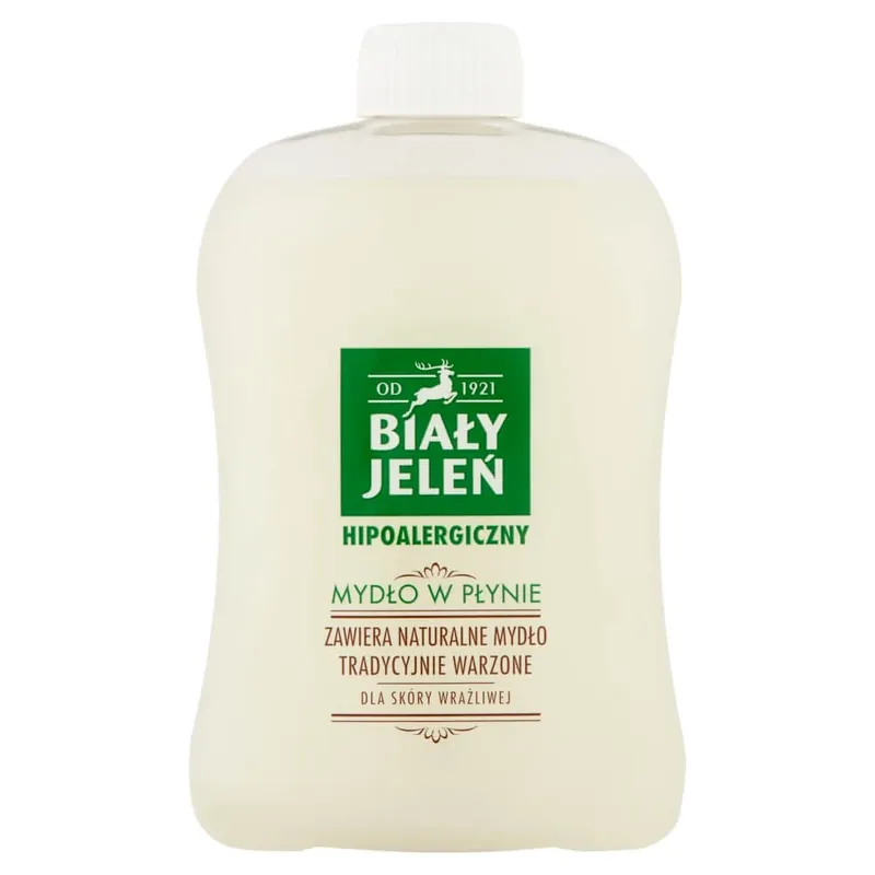Retur ușor Săpun lichid hipoalergenic White Jeleń, rezervă, 500 ml