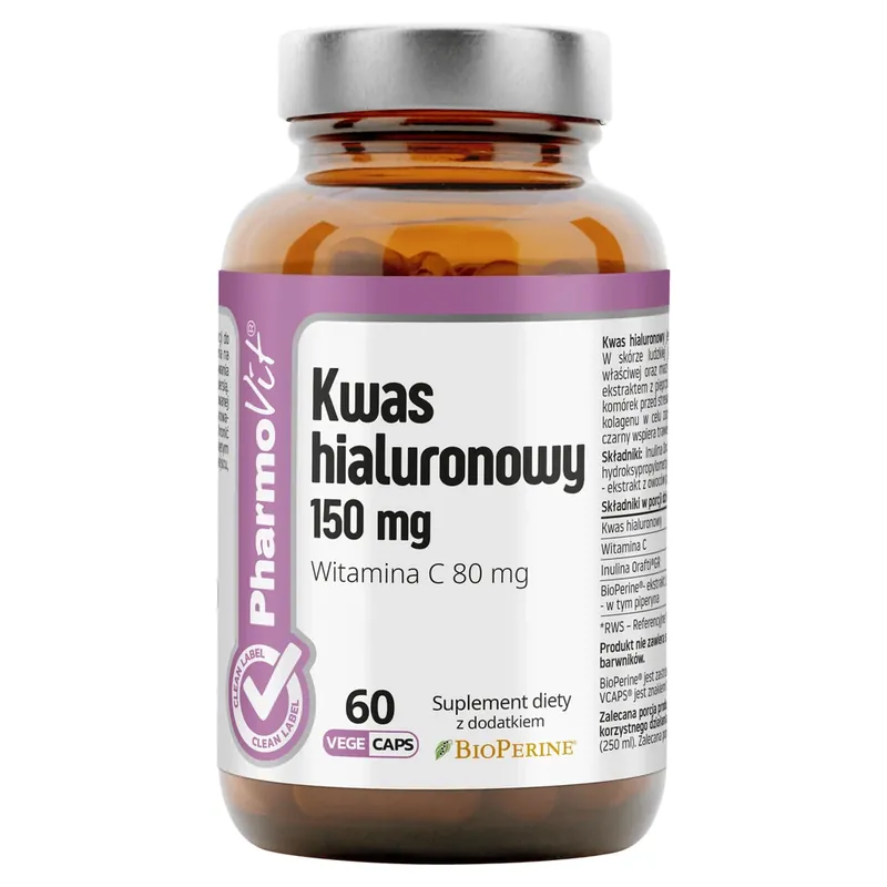 Popular PharmoVit Acid hialuronic 150 mg, 60 capsule vegetale