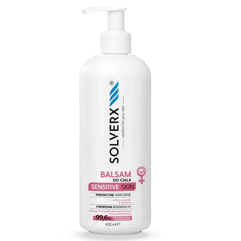 Solverx Sensitive Skin for Women Loțiune de corp, 400ml Expediere rapidă