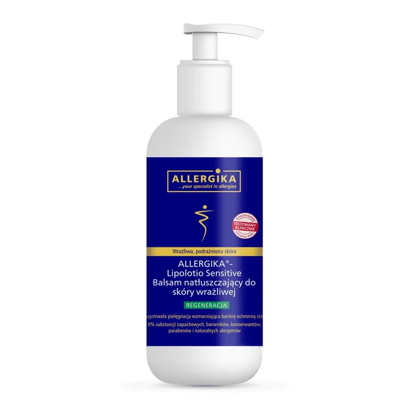 Lichidare de stoc Allergica Lipolotio Sensitive, loțiune de corp lubrifiantă, piele sensibilă, 500 ml