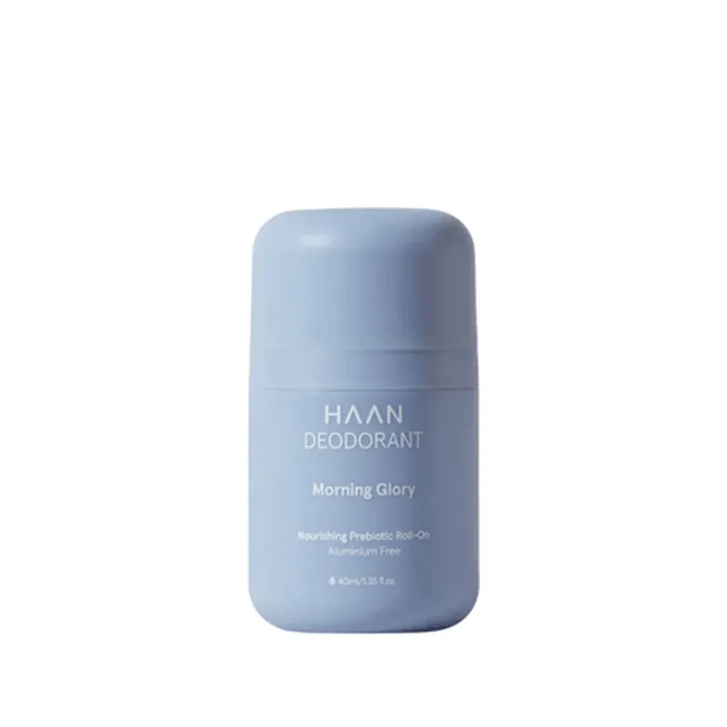 Reducere extra Deodorant roll-on cu prebiotice fara aluminiu, Morning Glory, 40 ml, Haan