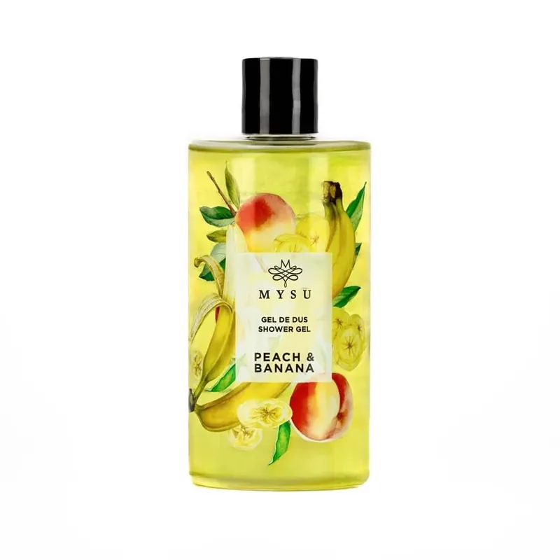 Doar azi Gel de dus Peach & Banana, 350 ml, Mysu