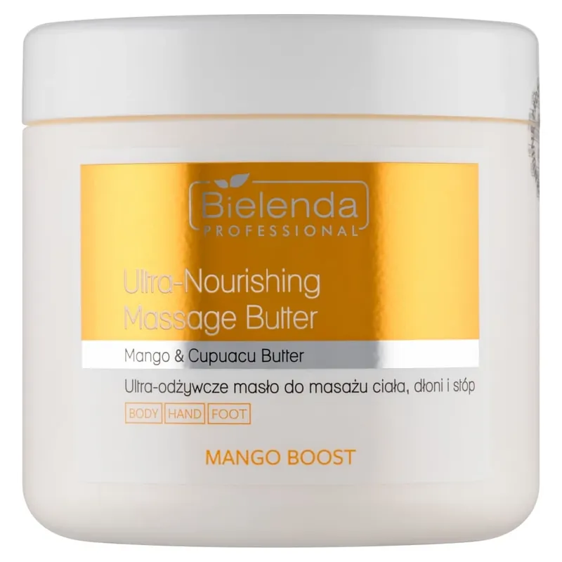 Bielenda Professional Mango Boost unt de corp ultra-nutritiv pentru masaj mâini și picioare, 500 ml Comandă acum