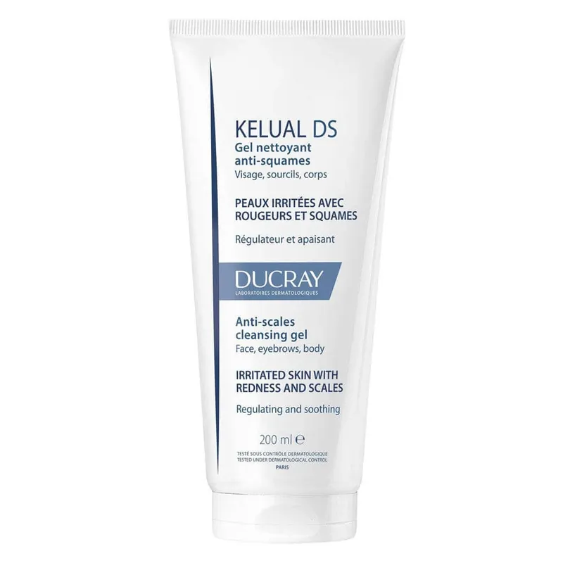 Ducray Kelual Ds Gel spumant pentru piele înroșită și descuamată 200 ml Chilipir