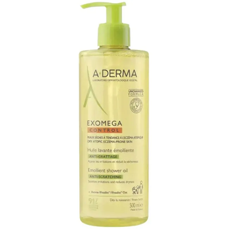 A-Derma Exomega Control ulei emolient împotriva iritațiilor pentru Lavera 500ml Promoție