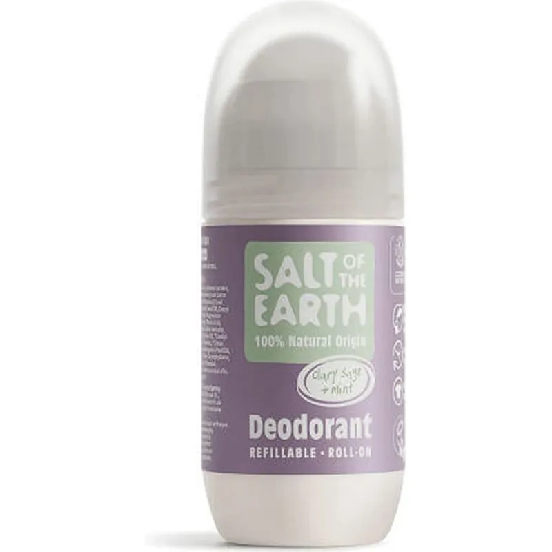 Retur gratuit Salt of the Earth Clary Sage & Mint Deodorant Natural sub formă de Roll-On 75ml