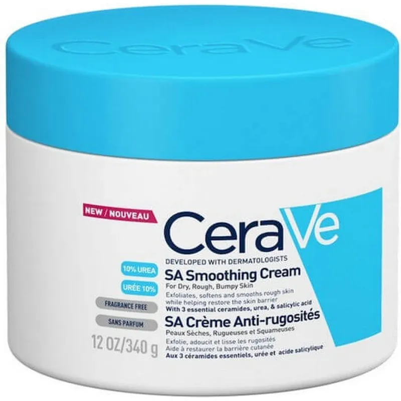 CeraVe SA Smoothing Cream Crema pentru corp regenerant cu Uree pentru piele uscată/foarte uscată 340gr Livrare rapidă
