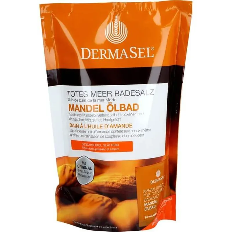 Preț promoțional DERMASEL Săruri de baie de la Marea Moartă+Almond SPA 1 P
