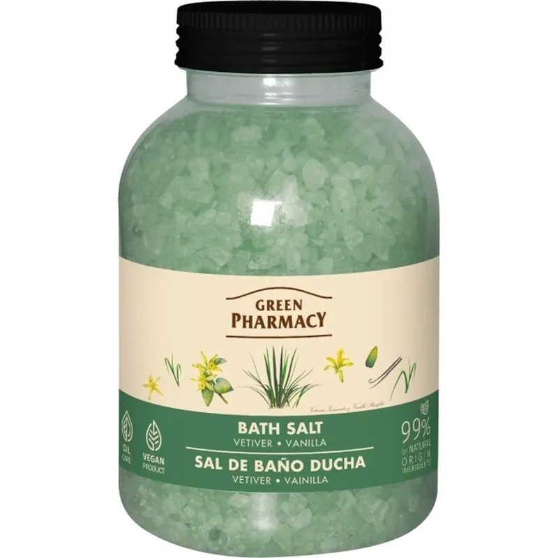 Vezi acum Green Pharmacy Sare de baie cu vetiver și vanilie 1 kg
