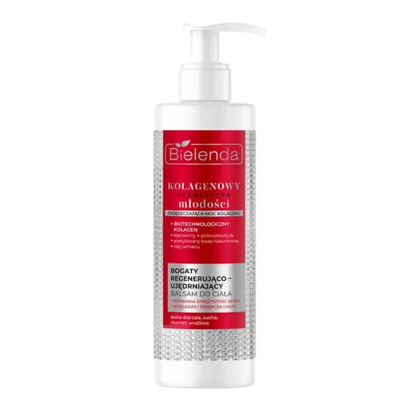 Bielenda Collagen Youth Stimulator, loțiune de corp bogată, regenerantă și fermizantă, 350 ml Promoție