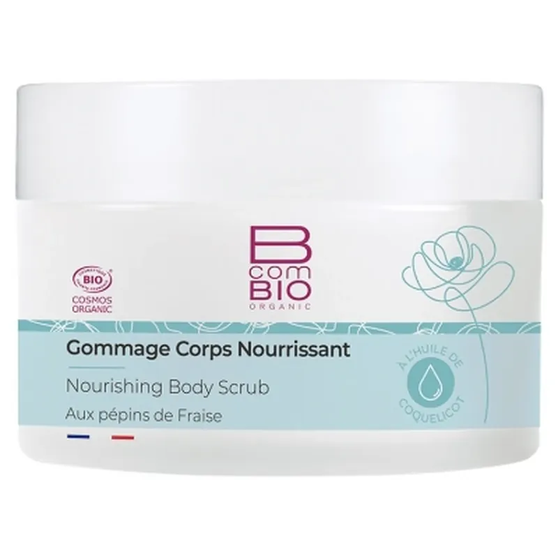 Retur ușor BcomBIO Exfoliant corporal hrănitor organic 150 ml