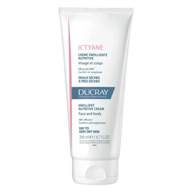 Ducray Ictyane Cremă emolientă și hrănitoare pentru față și corp 200 ml Nu rata
