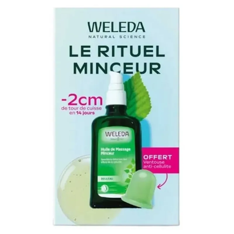 Reducere extra Weleda Ulei de masaj pentru slăbire cu mesteacăn 100 ml + ventuză anticelulită cadou