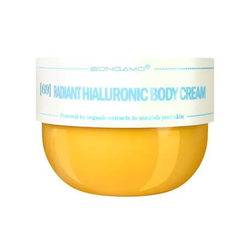 Livrare rapidă Crema de corp radianta cu acid hialuronic, 200 ml, Bongamo