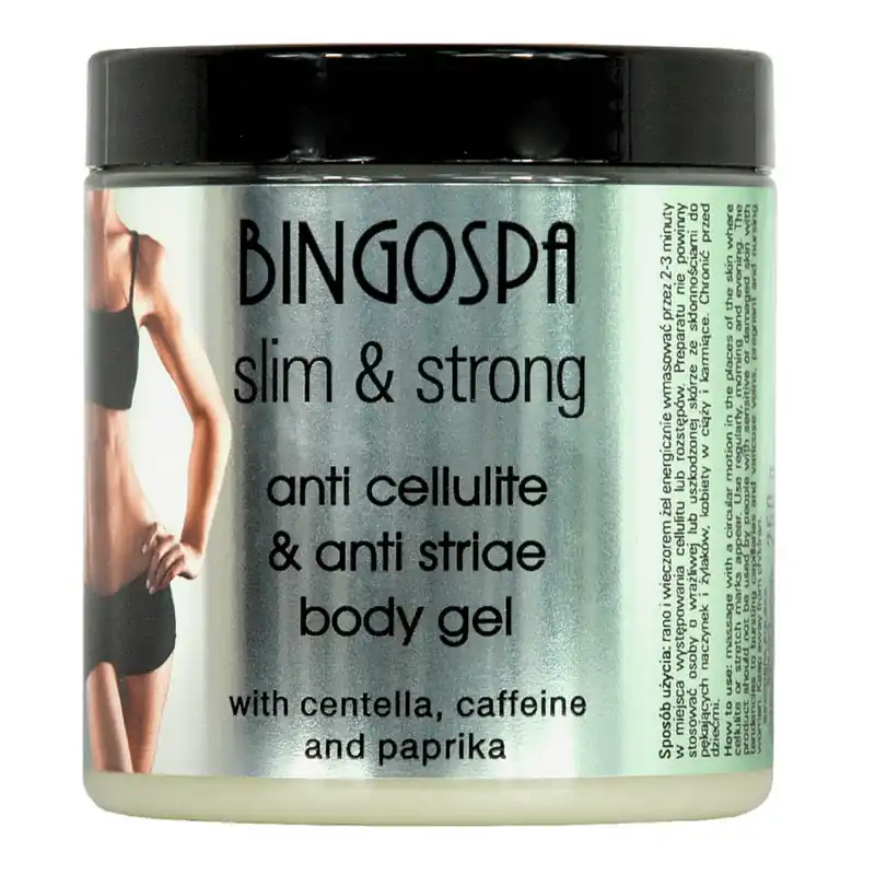 Chilipir Bingospa Slim&Strong, gel anti-celulită pentru corp cu centella și cafeină, 250 g