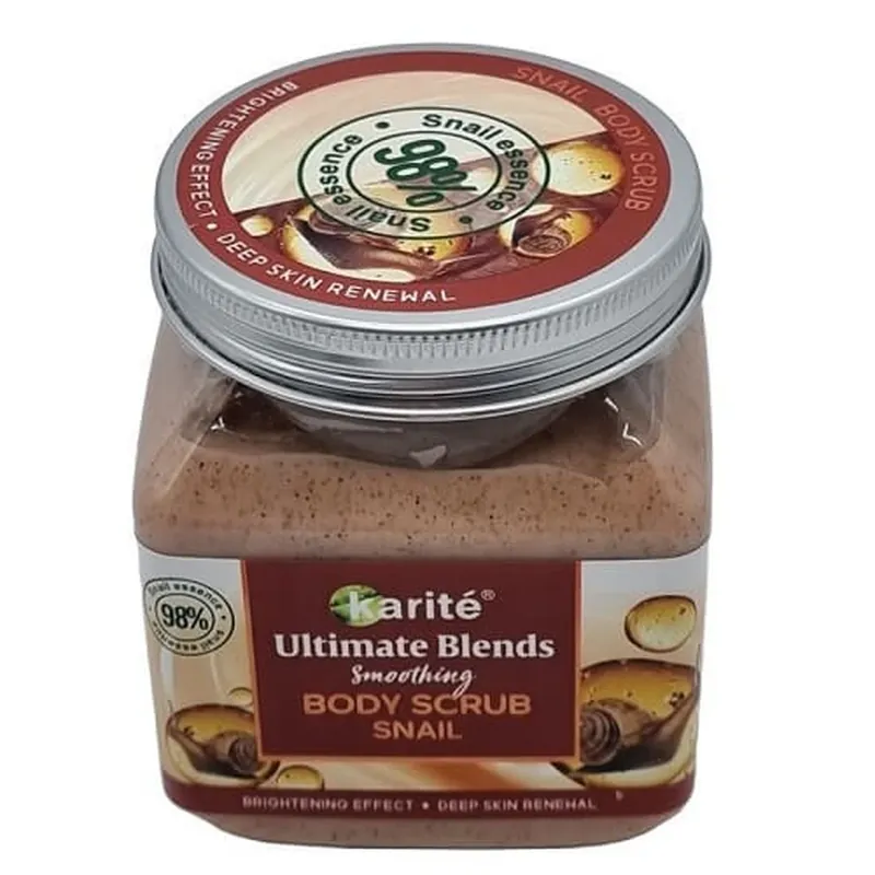 Cel mai bun preț Scrub de corp cu extract de melc 98%, Karite, Ultimate Blends Smoothing, Snail, 320 ml