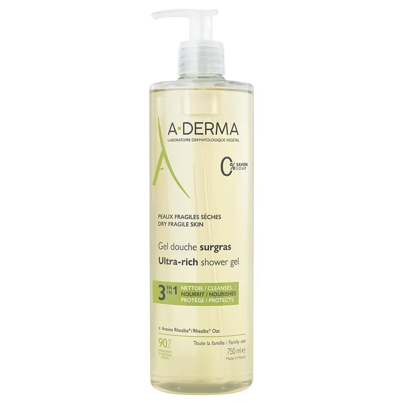 A-Derma Gel Douche Surgras 750ml Ultima șansă