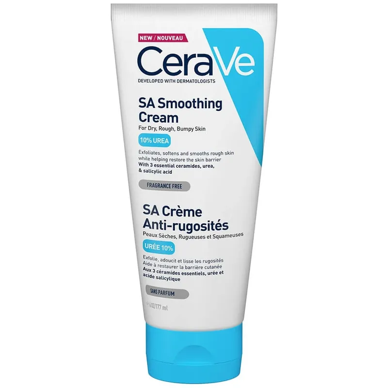 Cerave Body SA Smoothing Cream 10% Uree și acid salicilic Piele uscată 177ml Livrare rapidă