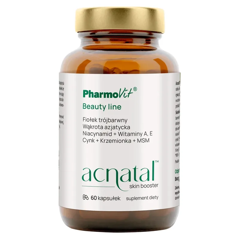 PharmoVit Acnatal skin booster Beauty line, 60 capsule Mai ieftin