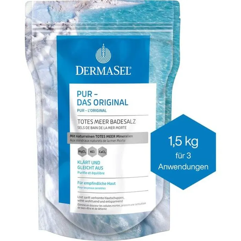 DERMASEL Săruri de baie din Marea Moartă Pure 1500 g Reduceri