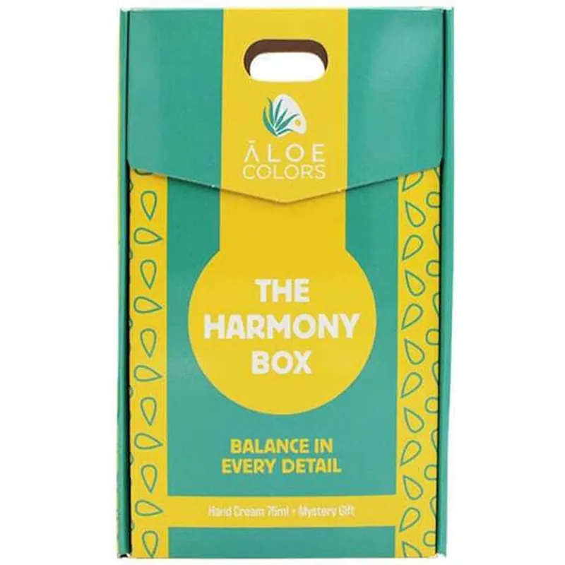 ALOE COLORS Promo Xmas The Harmony Box Harmony Hand Cream Cremă hidratantă pentru mâini 75ml și cadou misterios Chilipir