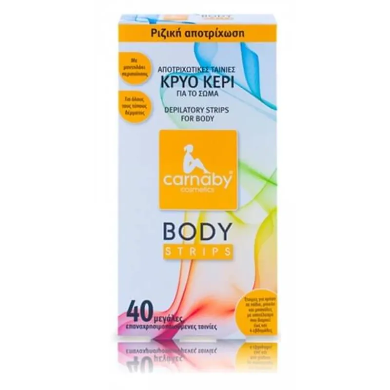 CARNABY Body Strips Benzile de ceară rece pentru corp x40 Retur gratuit